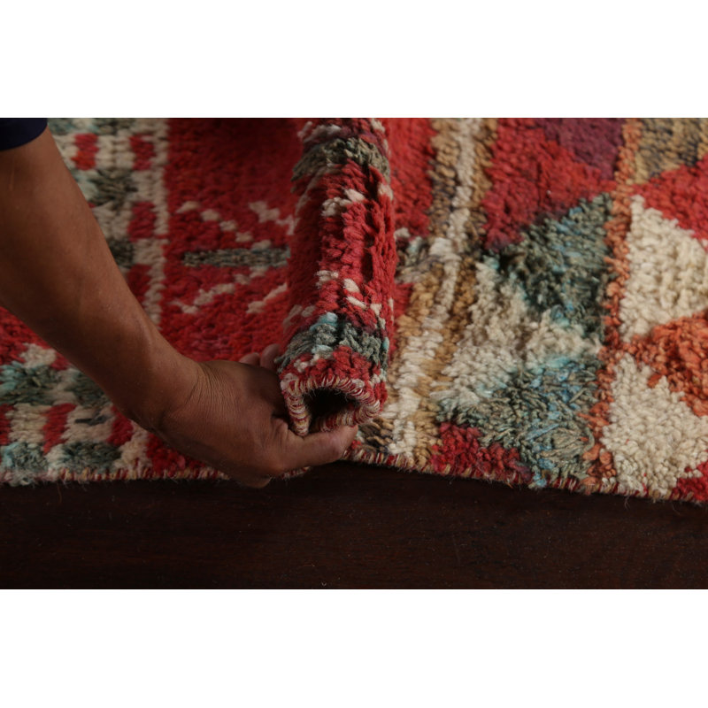 Tapis marocain en laine noué à la main 7 x 11