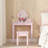 Pink Kids Vanity, Makeup, and Study Table-1686279570