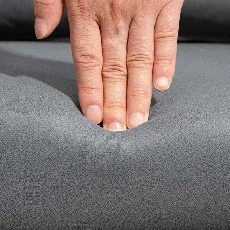 Upholstered Accent Chair, Dark Grey Microfiber