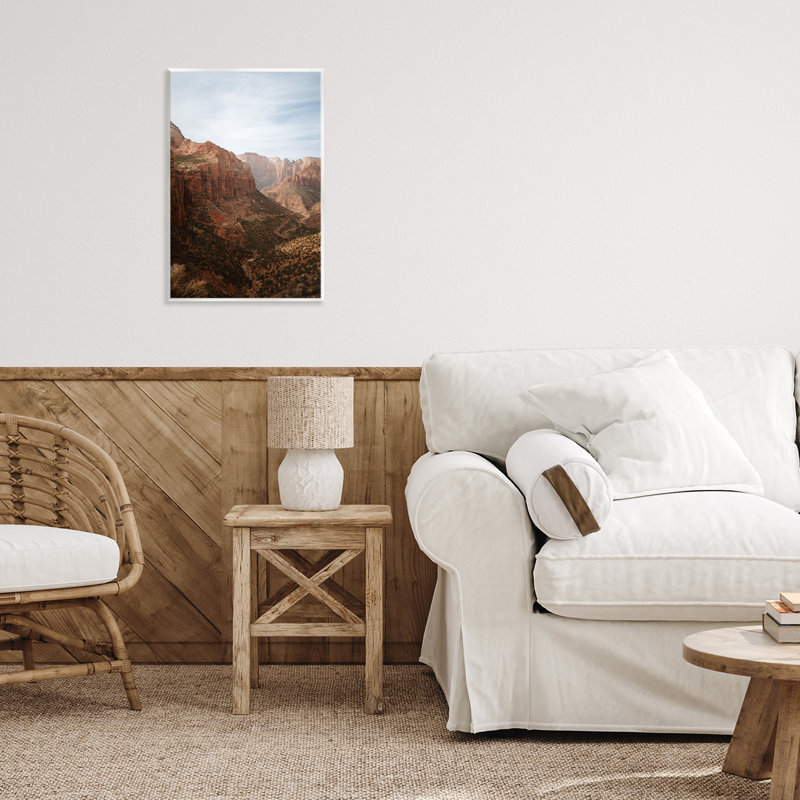 Plaque murale à couper le souffle vue Zion Canyon, design par Jade Sharp Photo, H 15 po x l 10 po