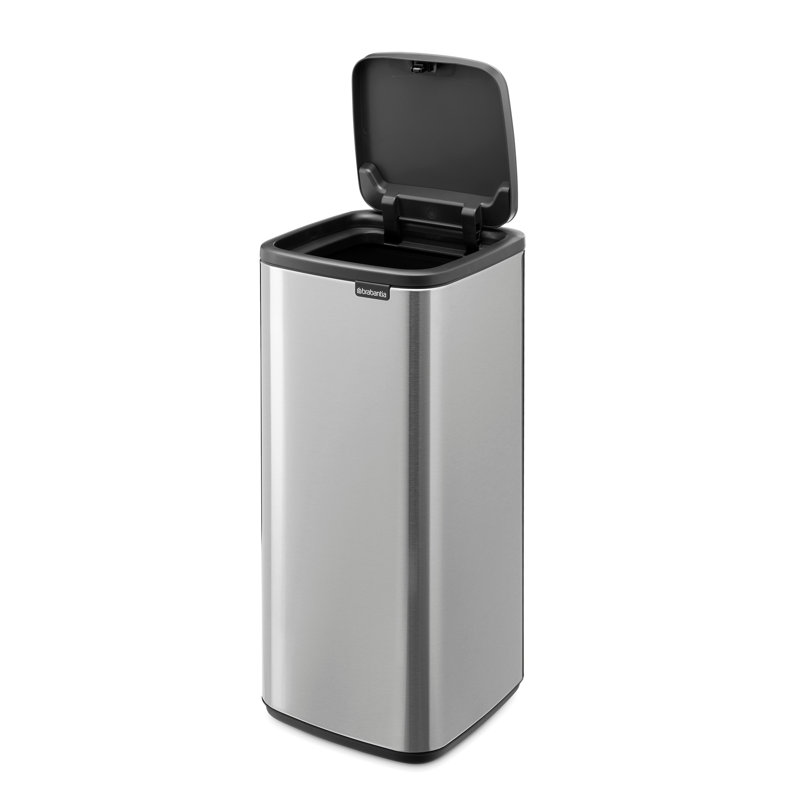 Poubelle Bo Touch, 8 gallons (30 litres), Résistant aux empreintes digitales en acier mat