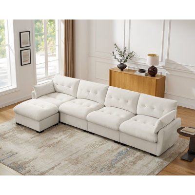 141.73'' Modular Upholstered Sectional Sofa