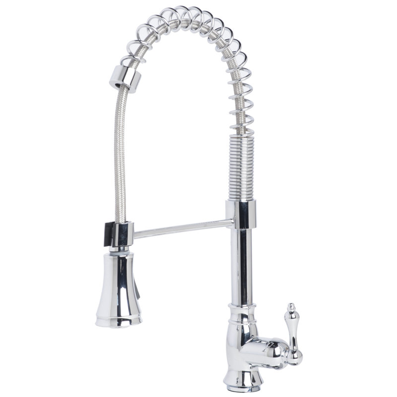 Laguna Brass Pull Down Kitchen Faucet, Chrome, Without Soap Dispenser