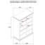 Commode de chambre à coucher à 6 tiroirs Anzio-23223727