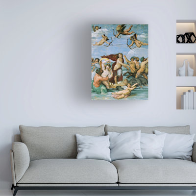 «Raphael Triumph Of Galatea» par Raphael, Villa Farnesina, art sur toile