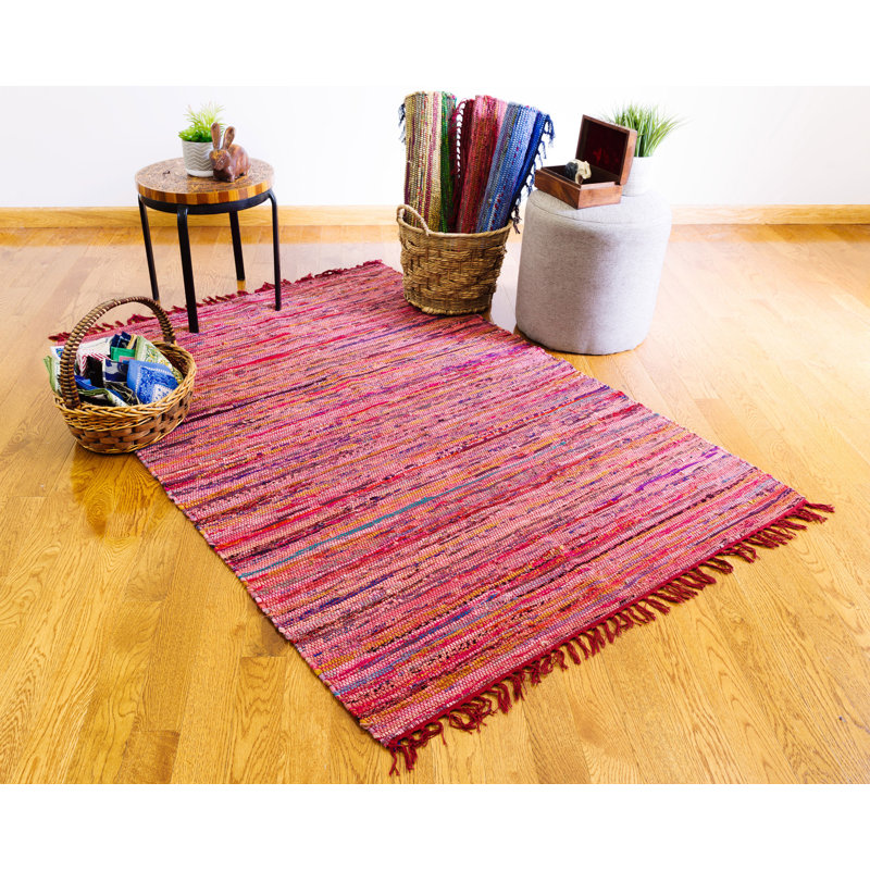 Cotton Indoor Rug, Rectangle 4' x 6'