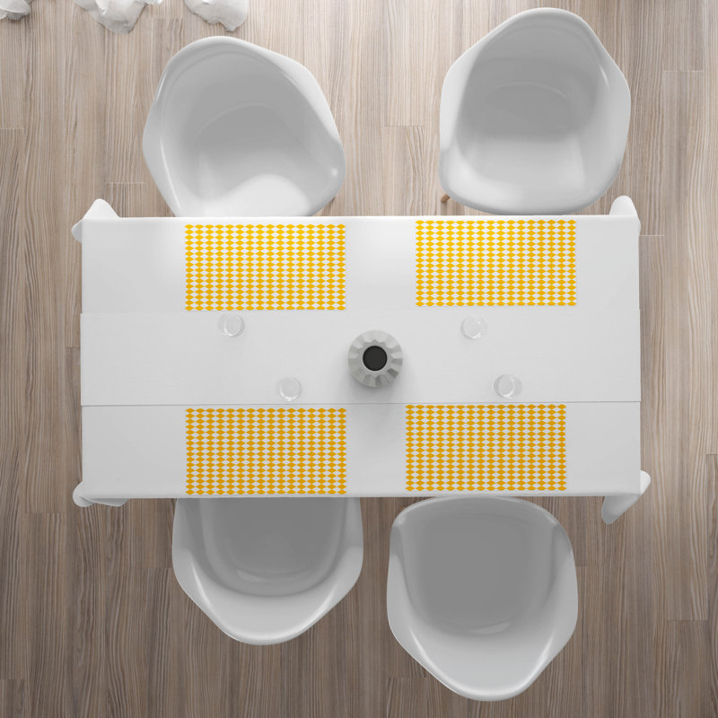 Polyester Geometric Rectangle Placemat
