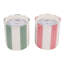 Bougies parfumées à la noix de coco, au goji et à l'orange pour la décoration du salon - Bougies modernes en céramique pour table basse, étagère, chambre - Lot de 2, 10 cm