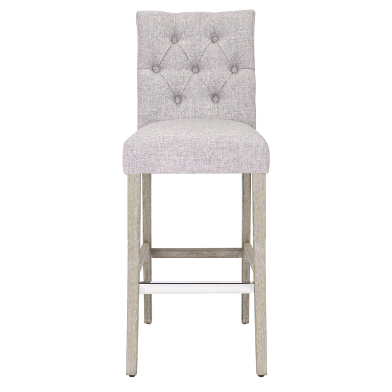 Tabouret de bar et de comptoir Wren, Tabouret de comptoir (siège d’une hauteur de 24, Gris clair, Gris antique