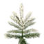 Utica Flocked Green/White Fir Artificial Christmas Tree with Stand-816866750