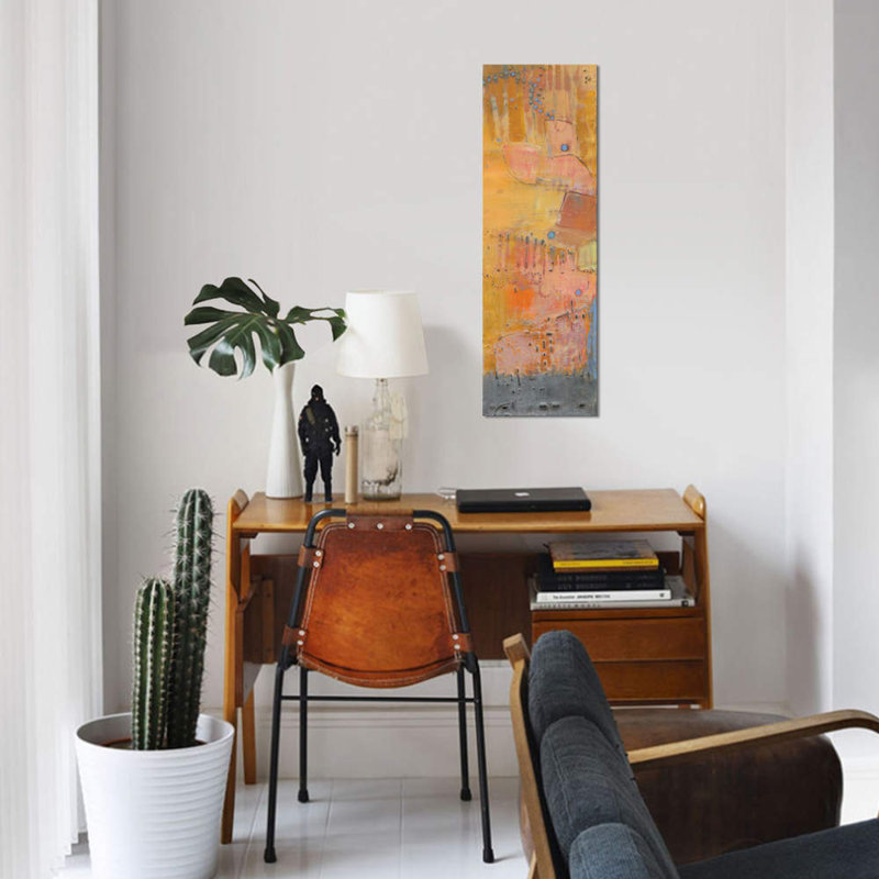 «Reedy III», reproduction sur toile, H 36 po x l 12 po x P 1,5 po, Toile avec cadre noir