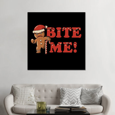 «Bite Me», reproduction d'art sur toile tendue