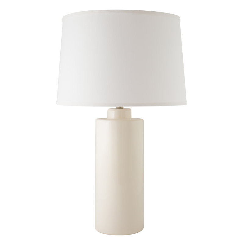 Brogdon Ceramic Table Lamp, Gloss White