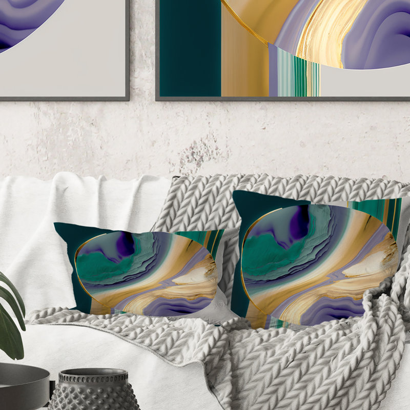 Coussin Bold Expression Art II - Abstract Spirals