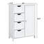 Armoire de rangement pour salle de bain, armoire de plancher avec tablette réglable et tiroirs