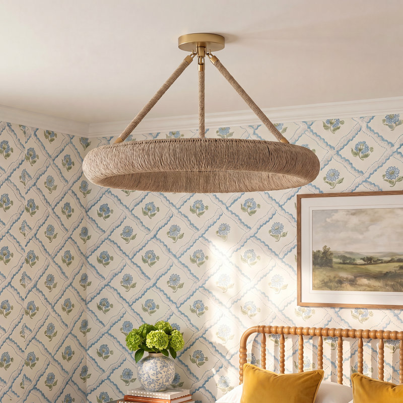 8 - Light Dimmable Wagon Wheel Chandelier