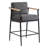 Atik Upholstered Counter Stool with Metal Frame-1122869021