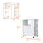 Armoire pour micro-ondes Clayton