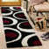 Ashal Abstract Black/Ivory Area Rug