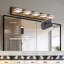 Éclairage pour meuble-lavabo à intensité variable 1 lumière DEL noire en fer