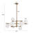 Glenarm 6-Light Dimmable Sputnik Chandelier with Frosted Glass Shade-1193927538