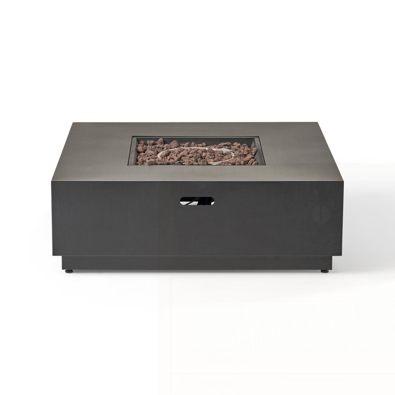 Modern Outdoor Fire Pit, Dark Gray