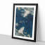 Crescent Moon Through The Clouds - Single Picture Frame Painting on MDF-56853318-56853312