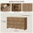 Allete 55.2"W Modern Fluted Panel 6-Drawer Dresser-501954575