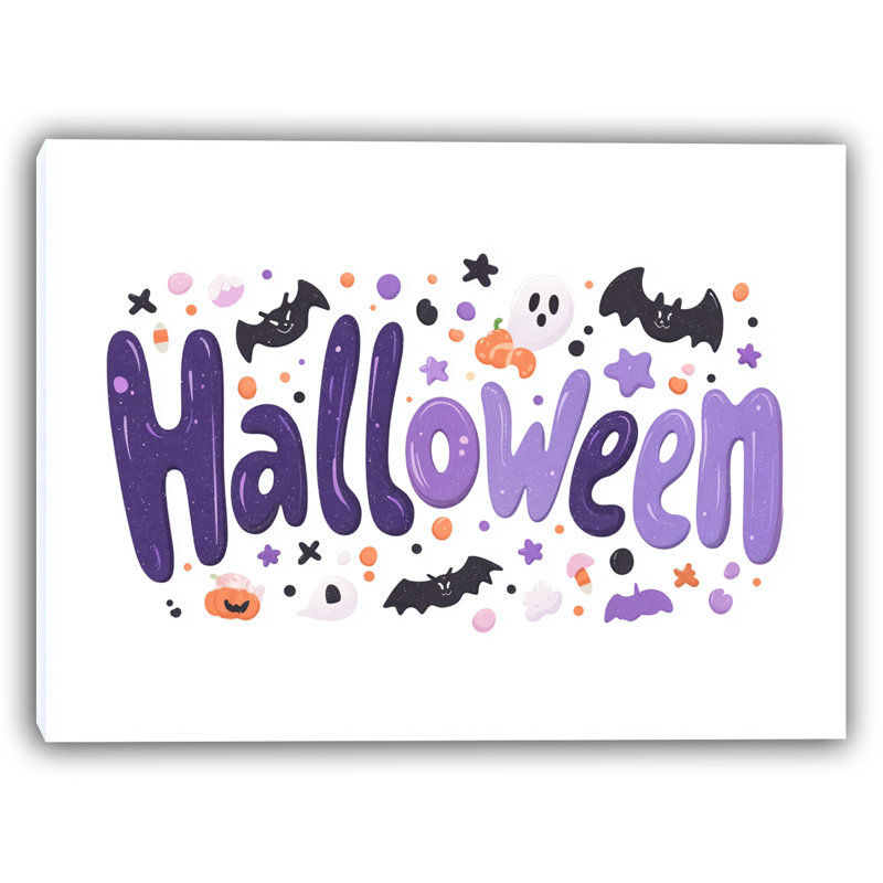 Lavande, art d'Halloween sur toile tendue