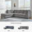 Ikumi Upholstered L-Shaped Sectional-90630249-90630250