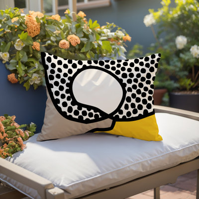 Coussin lombaire réversible intérieur / extérieur Jai Abstract