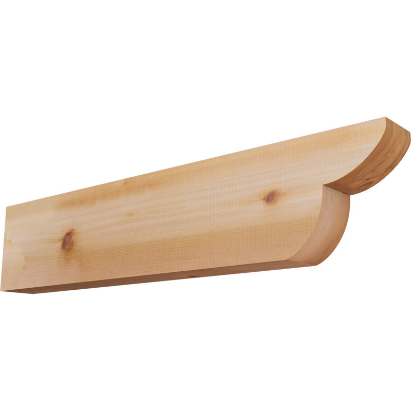 Queue de chevron lisse Crestline, Cèdre rouge de l'Ouest, H 8 po x l 36 po x P 3,5 po