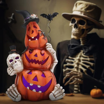Décorations de citrouille d'Halloween avec ornements de citrouille faits à la main pour Halloween
