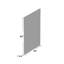 Amarilda Metal Flat Wall Mirror