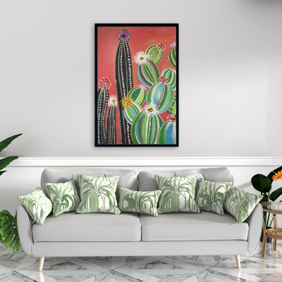 «Rainbow Cactus» sur toile