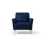Fauteuil d'appoint moderne avec repose-pieds Lalla