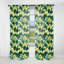 Motif de forêt vert et jaune - Rideau en velours bohémien - obscurcissant - 1 panneau-107575556