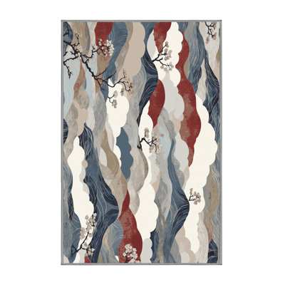Azure Blossom Rug