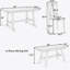 Ensemble de table de salle à manger en bois 6 pièces avec base à piédestal, banc et 4 chaises Wessor-125069589