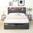 Bed Frame, Storage Headboard With Charging Station, Solid And Stable, Noise Free, No Box Spring Needed, Easy Assembly-1232959000