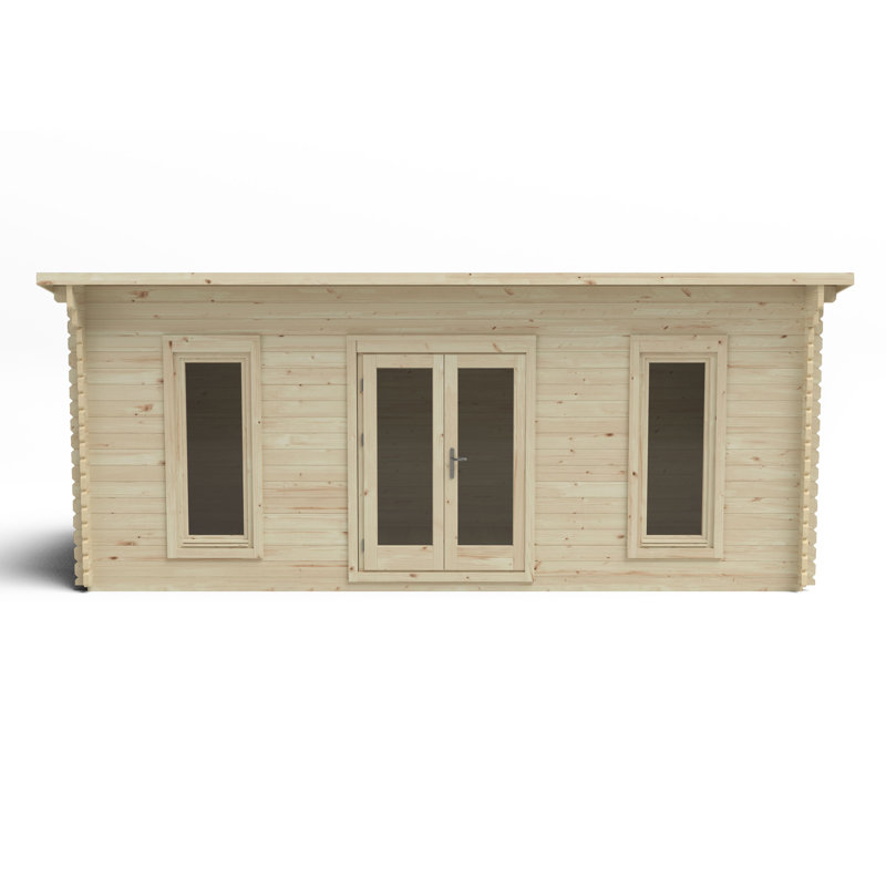 Arley 20 x 11 Ft. Tongue & Groove Log Cabin, Yes