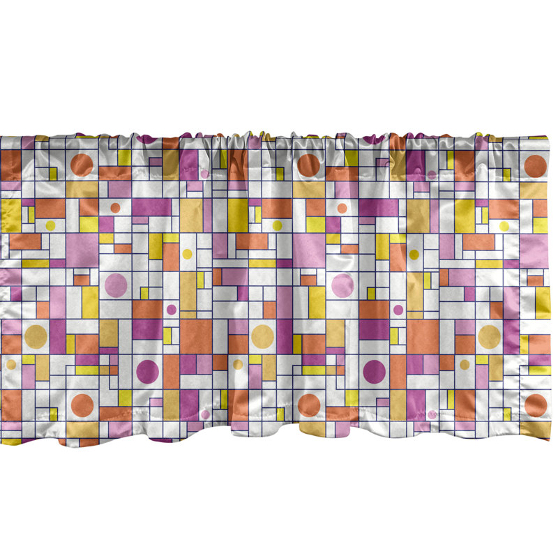 Multicolore cantonnière Ambesonne, L 54 po x L 12 po