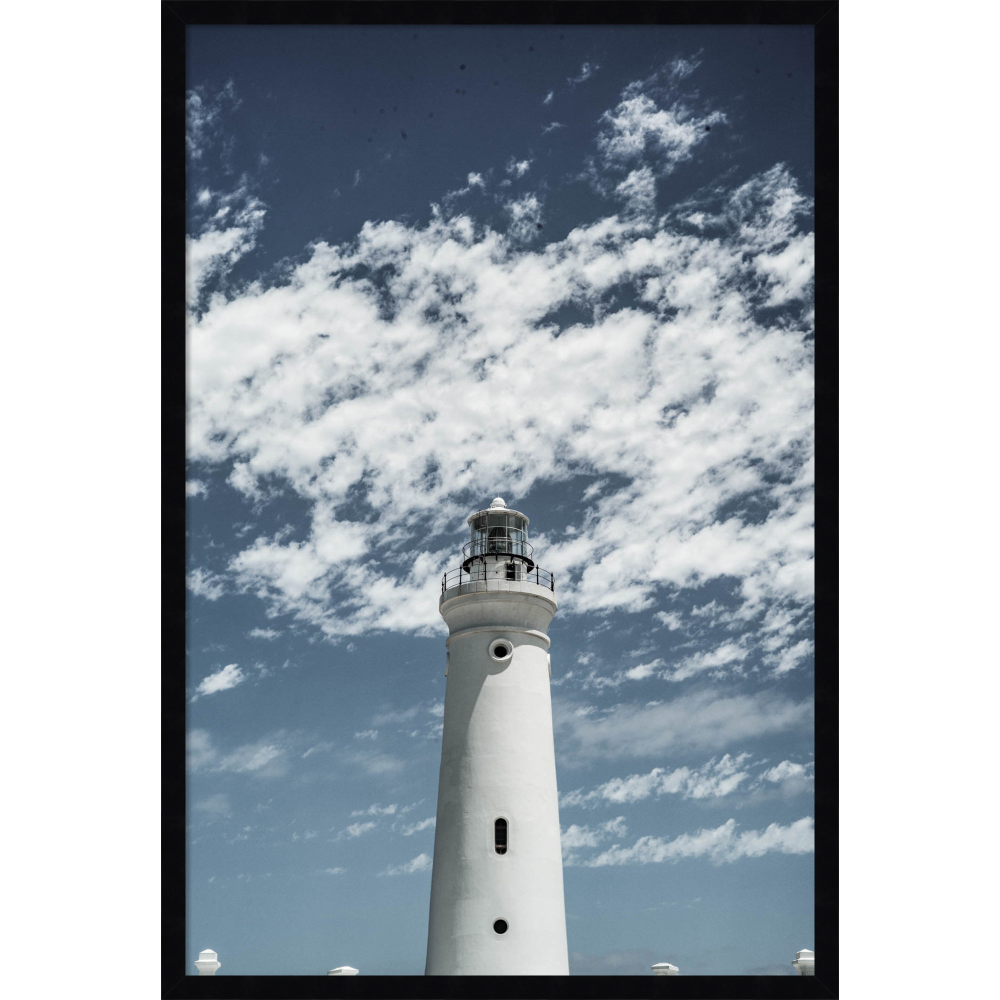 Cape Point Lighthouse by Shot by Clint Wood Framed Wall Art Print, 33" H x 23" W, Black