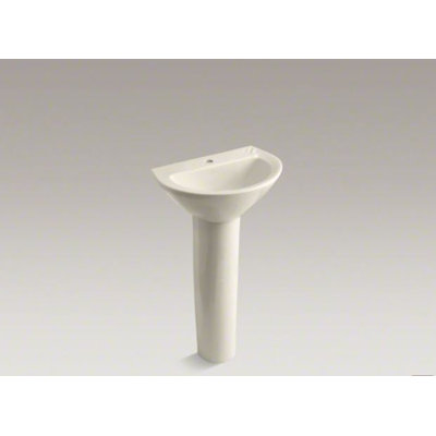 Parigi® Ceramic 20" Pedestal Bathroom Sink