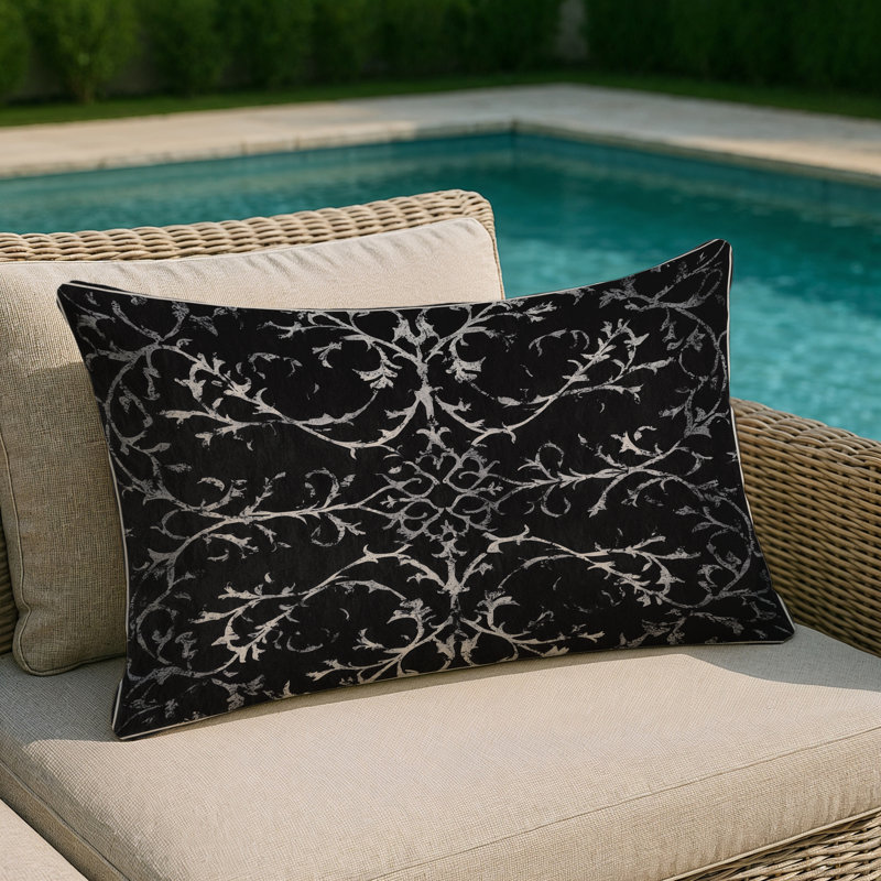Phantom Bloom Indoor And Outdoor Pillow, Rectangle 20"H x 14"W