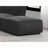 Ortega Dark Charcoal Square Upholstered Ottoman
