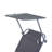 Outdoor Lounge, Adjustable Folding Chaise Lounge With Sun Shade, Modern Patio Chaise Lounge-2039640522
