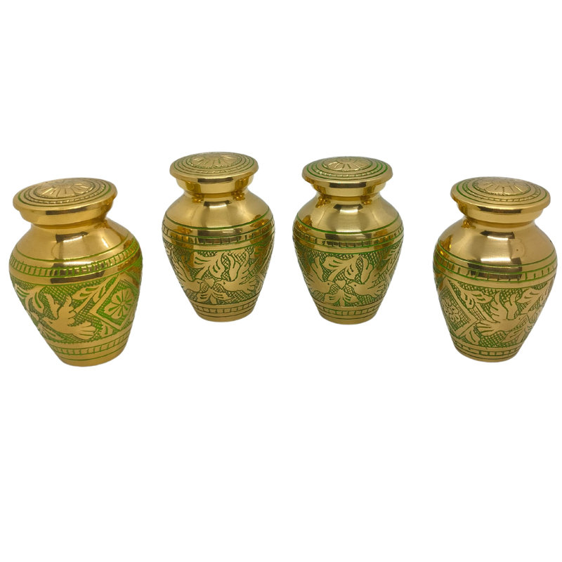 Rommert Hand-Etched Doves Keepsakes, Gold