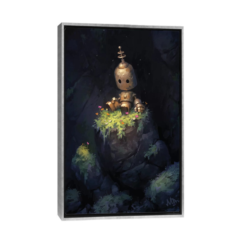 Art sur toile Secret Garden, H 60 po x l 40po x P 1,5 po, Toile avec cadre argenté