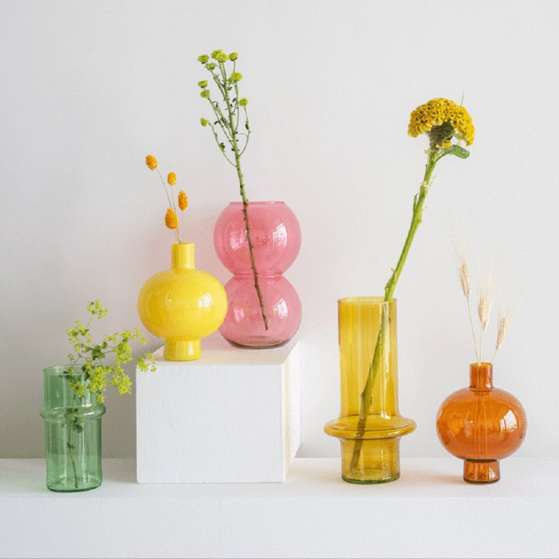 Vase de table Geri, Rose